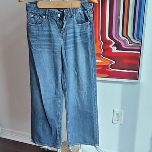 Baggy Wide Leg Short Jeans Size 6